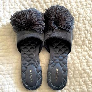 Like-New Velvet Slides